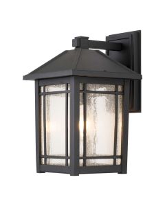 Cedar Point 1 Light Wall Lantern - Large - Black