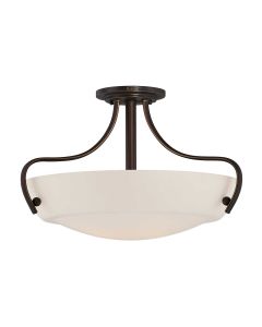 Chantilly 3 Light Semi-Flush Light - Palladian Bronze