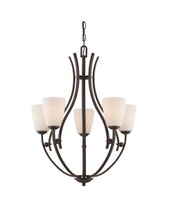 Chantilly 5 Light Chandelier - Palladian Bronze