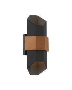 Chasm LED Wall Lantern - Medium - Matte Black