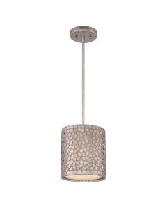 Confetti 1 Light Mini Pendant - Old Silver