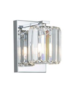 Divine 1 Light Wall Light - Polished Chrome