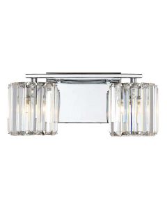 Divine 2 Light Wall Light - Polished Chrome
