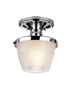 Dublin 1 Light Semi-Flush - Polished Chrome