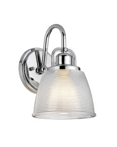 Dublin 1 Light Wall Light - Polished Chrome