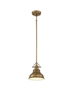 Emery 1 Light Mini Pendant - Weathered Brass
