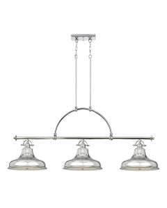 Emery 3 Light Island Light - Imperial Silver