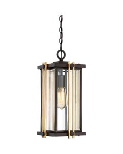 Goldenrod 1 Light Medium Chain Lantern - Western Bronze