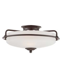 Griffin 3 Light Flush - Palladian Bronze