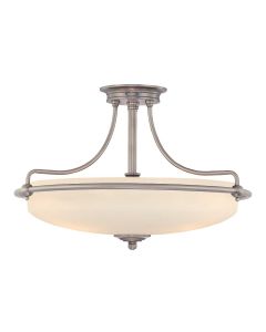 Griffin 4 Light Semi-Flush - Antique Nickel