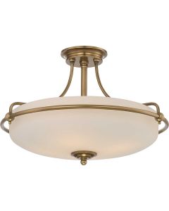 Griffin 4 Light Semi-Flush - Weathered Brass