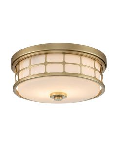 Guardian 2 Light Flush - Painted Natural Brass