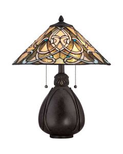 India 2 Light Table Lamp - Imperial Bronze