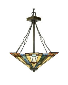 Inglenook 3 Light Pendant - B - Valiant Bronze