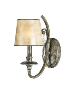 Kendra 1 Light Wall Light - Mottled Silver