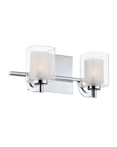 Kolt 2 Light Wall Light - Polished Chrome