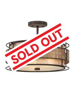 Laguna 3 Light Semi-Flush Light - Renaissance Copper
