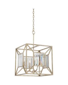 Lakeside 4 Light Square Pendant - Vintage Gold
