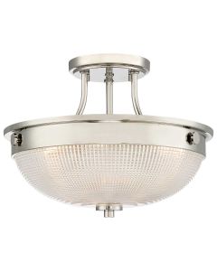 Mantle 2 Light Semi-Flush - Imperial Silver