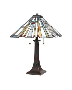 Maybeck 2 Light Table Lamp - Valiant Bronze