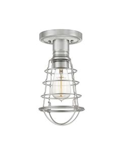 Mixon 1 Light Semi-Flush - Brushed Nickel