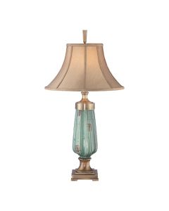 Monteverde 1 Light Table Lamp - Green / Aged Brass