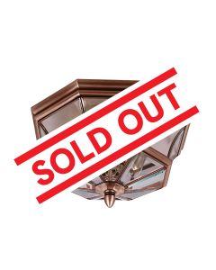 Newbury 3 Light Flush - Lacquered Aged Copper