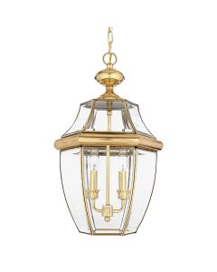 Newbury 2 Light Large Chain Lantern - Lacquered Polished Brass