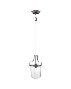 Penn Station 1 Light Mini Pendant - Western Bronze
