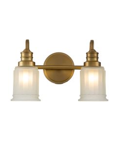 Swell 2 Light Wall Light - Brushed Brass
