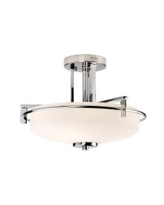Taylor 3 Light Semi-Flush Light - Polished Chrome