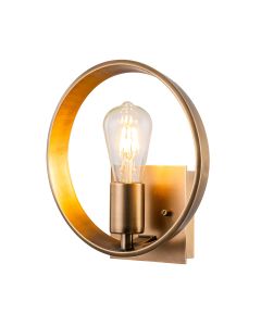 Theater Row 1 Light Wall Light - Weathered Brass