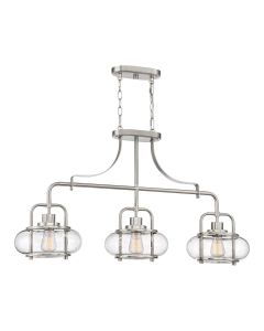 Trilogy 3 Light Island Light - Brushed Nickel
