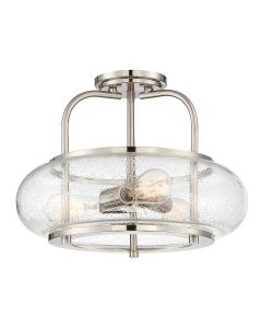 Trilogy 3 Light Semi-Flush - Brushed Nickel