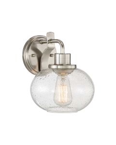 Trilogy 1 Light Wall Light - Brushed Nickel