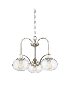 Trilogy 3 Light Chandelier - Brushed Nickel