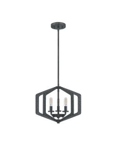 Vanguard 3 Light Pendant - Old Black