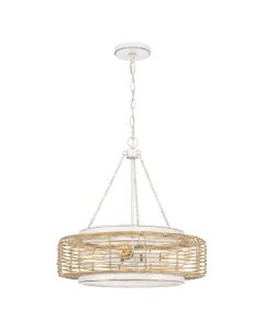Waylon 4 lt Pendant - Antique White