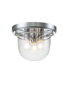 Whistling 3 Light Flush - Polished Chrome