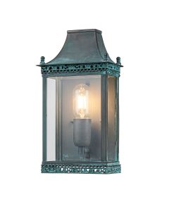 Regents Park 1 Light Wall Lantern - Verdigris - Verdigris