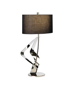 Ribbon 1 Light Table Lamp - Polished Nickel