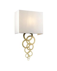 Rosa Medium 1 Light Wall Light - Aged Brass