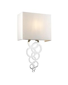 Rosa Medium 1 Light Wall Light - Polished Chrome