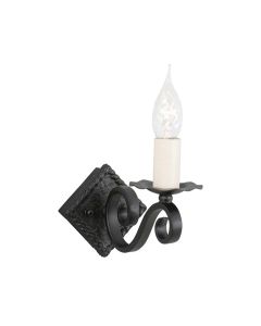 Rectory 1 Light Wall - Black, Cast Iron