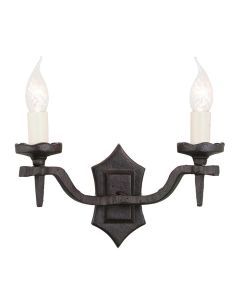 Rectory 2 Light Wall - Black