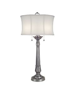 Presidential 2 Light Table Lamp - Pewter
