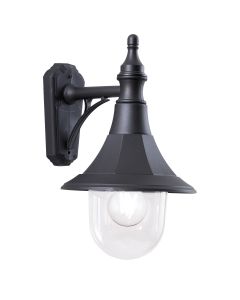 Shannon 1 Light Down Wall Lantern - Black