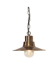 Sheldon 1 Light Chain Lantern - Aged Brass