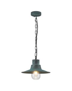 Sheldon 1 Light Chain Lantern - Verdigris
