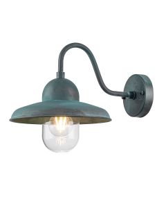 Somerton 1 Light Wall Lantern - Verdigris